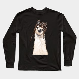 Pilot Llama Long Sleeve T-Shirt